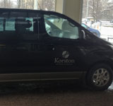 Брендирование автомобиля для гостей отеля Корстон